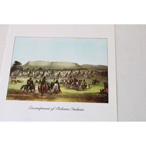 Native American Indian Print Pickann Indians Karl Bodmer 91563